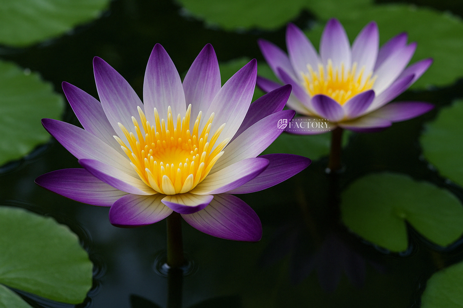 Nymphaea Purple Joy is well-suited for ponds or water gardens in warm tropical climates. It prefers still water with at least 6 hours of direct sunlight per day, and regular fertilization with water lily fertilizer tablets is important to ensure healthy growth and blooming.