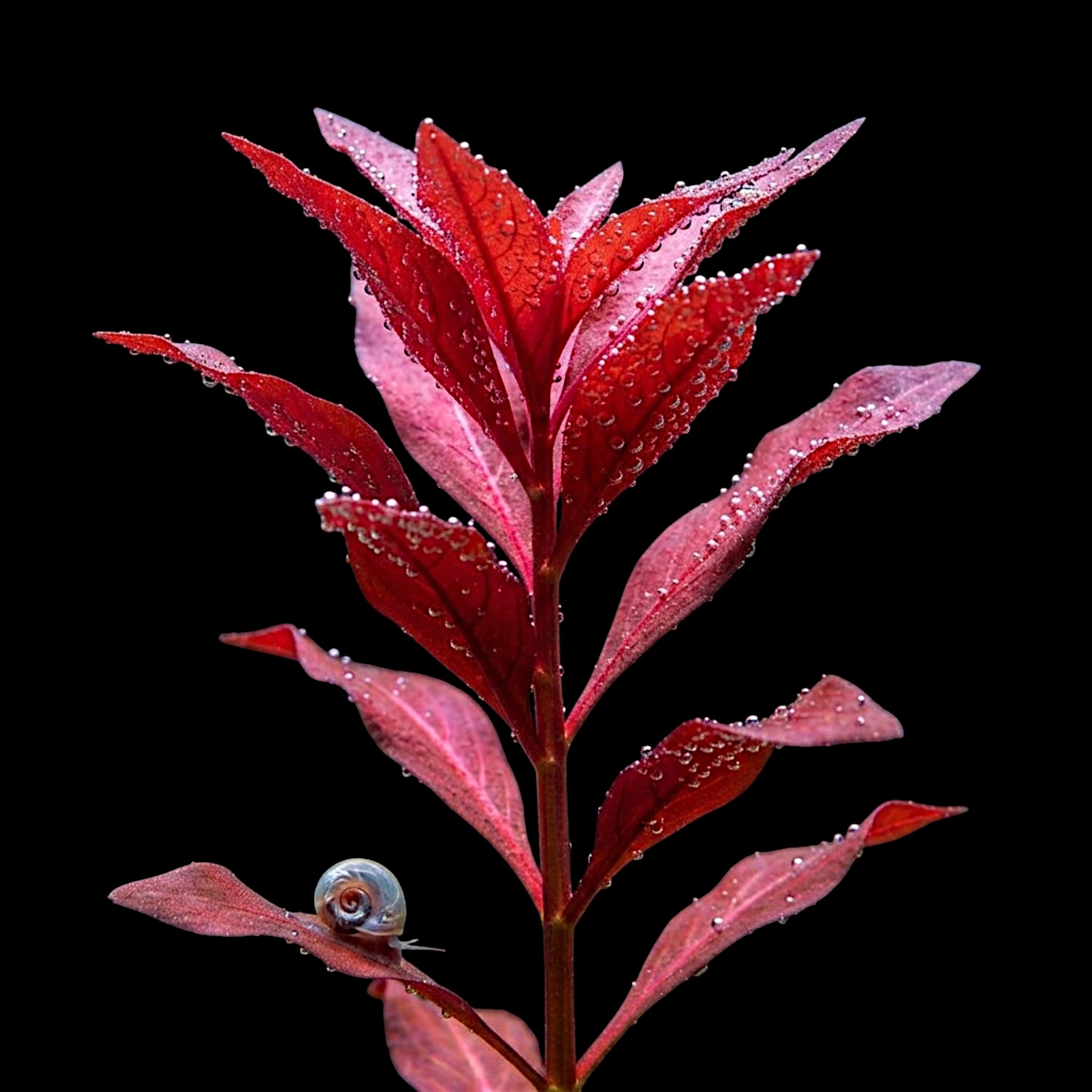 Ludwigia Rubin showing vivid red coloration under strong light and CO2