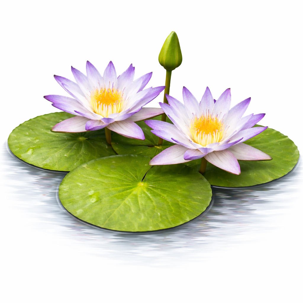 Nymphaea Purple Joy | Purple & White Tropical Water Lily
