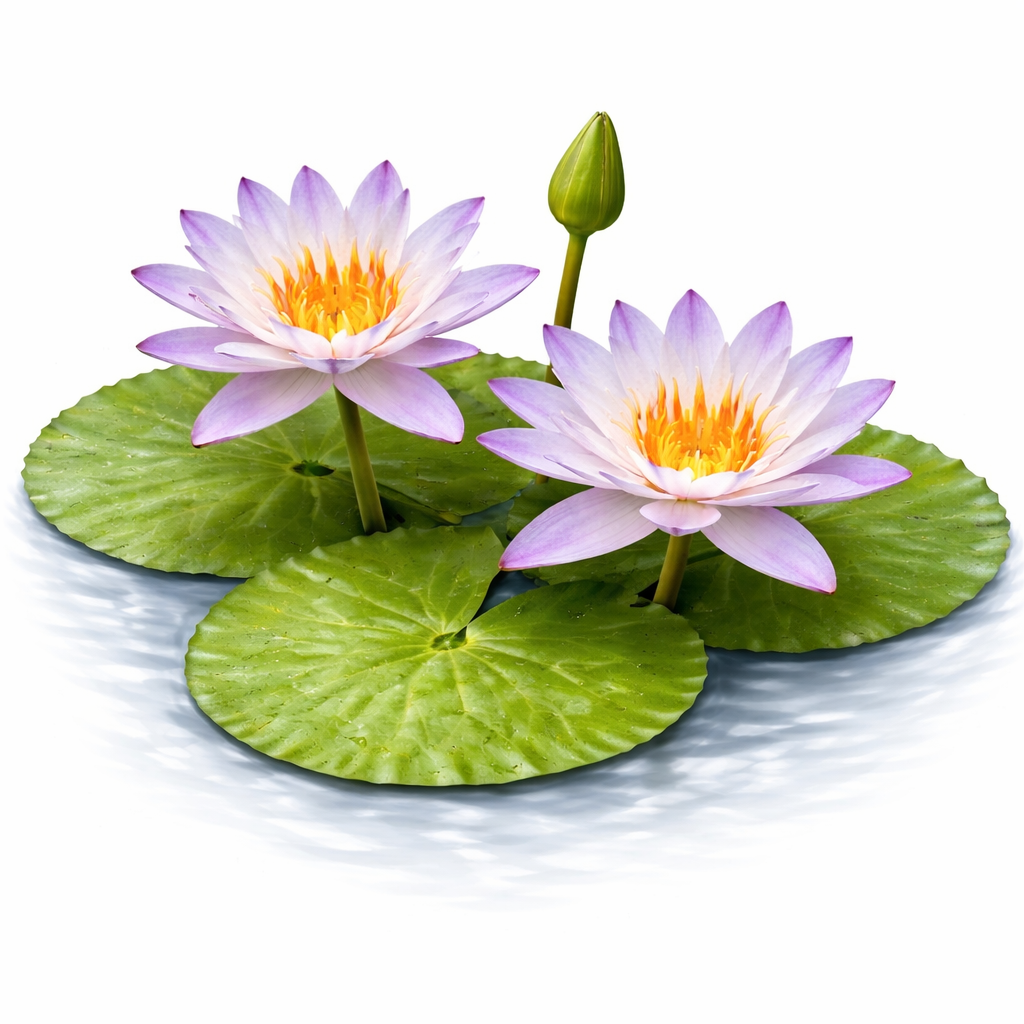 Nymphaea Purple Joy | Purple & White Tropical Water Lily