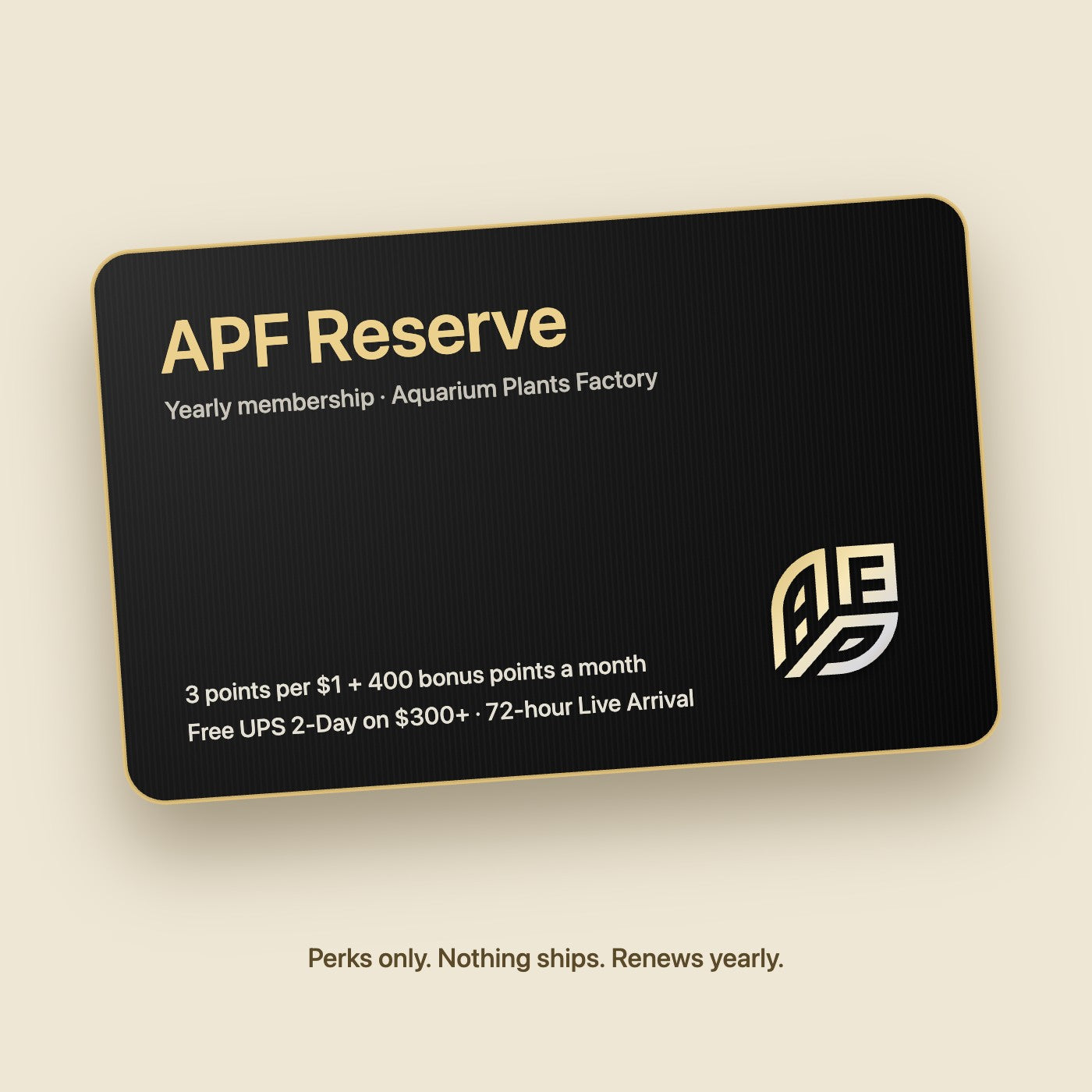 APF Reserve yearly membership card