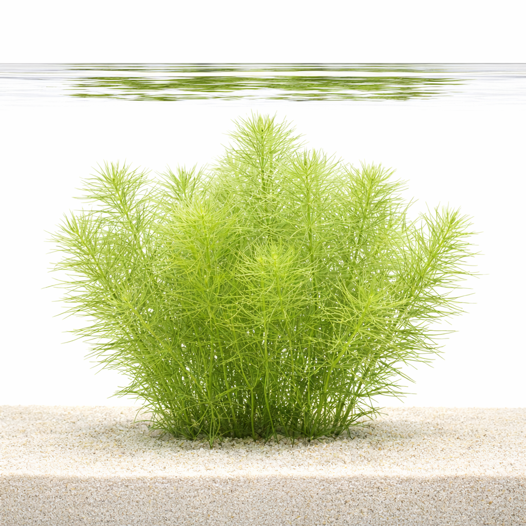 Submerged Bacopa Myriophylloides stem plant in planted aquarium