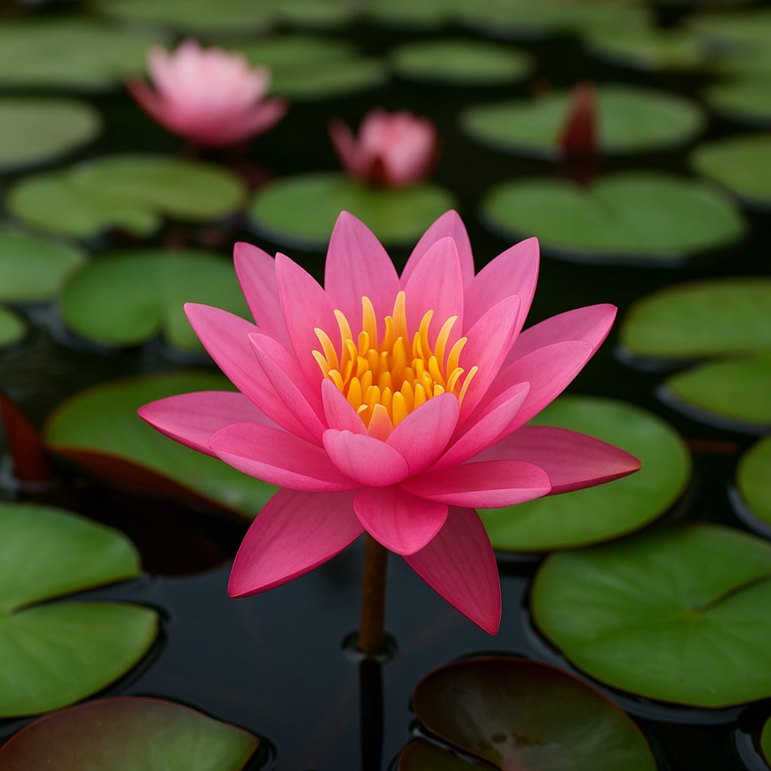 Nymphaea Pink Sensation, Pink Hardy Water Lily