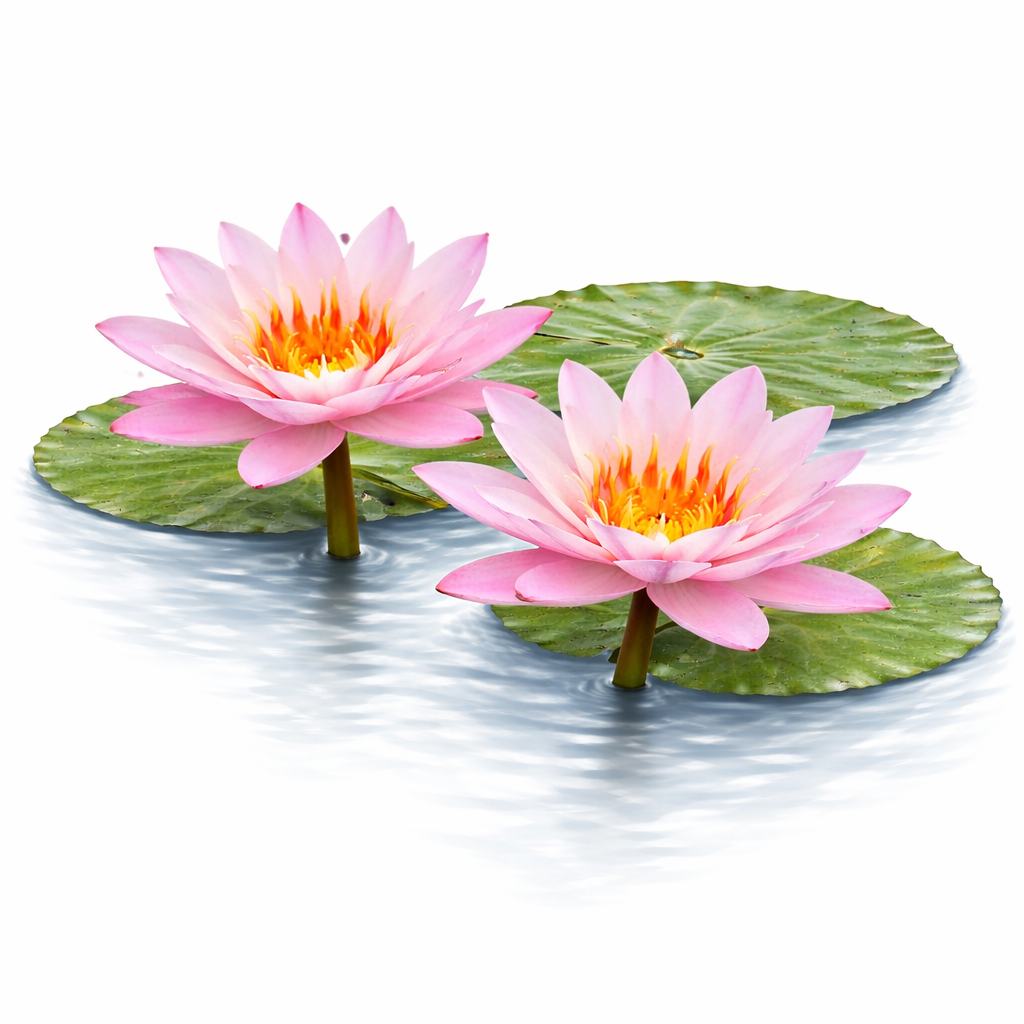Nymphaea Pimkan pink hardy water lily plant for ponds and water gardens